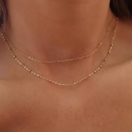 accessory 14K Gold Filled Beaded Necklace Etsy - ShopErinMichele $49.3