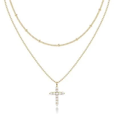 accessory 14K Gold Minimalist Multi-Charm Necklace Target $62.99
