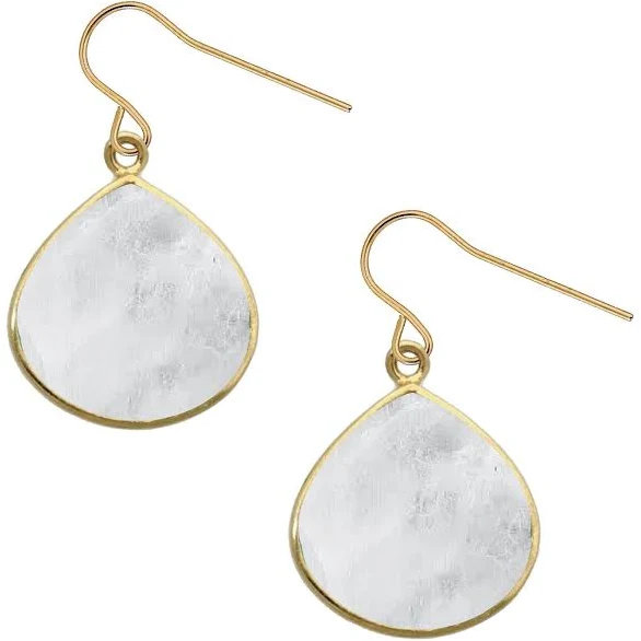 accessory 14K Gold Moonstone Drop Earrings Robyn Canady $72