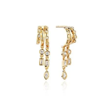 accessory 14K Gold Plated Dainty Gold Drop Earrings Walmart - Seller $13.99