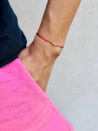 accessory 14k Solid Gold Red String Bracelet: Kabbalah Protection Cord Etsy $33.82