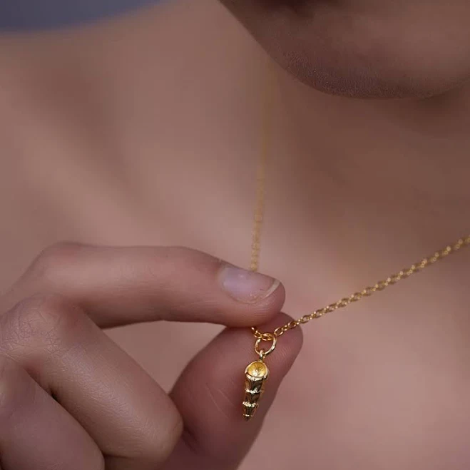 accessory 18K Gold Plated Minimalist Shell Pendant Necklace Etsy - Seller $15.05