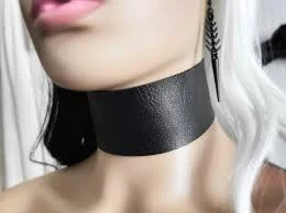 accessory 2" Wide Black Vegan Faux Leather Choker - Extra Wide Chunky Collar Necklace - All Black Goth Unisex Jewelry - Plus Size Available Etsy $21