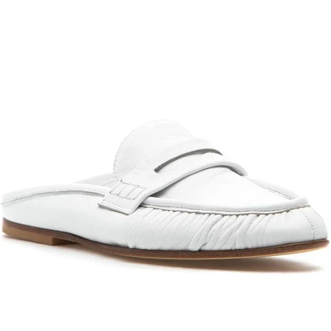 shoes 275 Central Vivien White Mule Footnotes.com $285