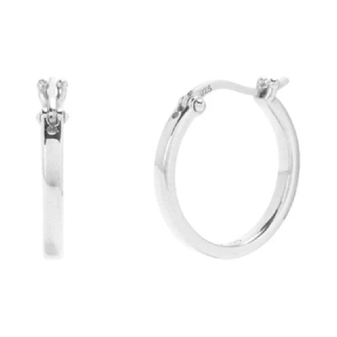 accessory 925 Sterling Silver Thin Minimal Hoop Earrings Pierced Universe $34.95