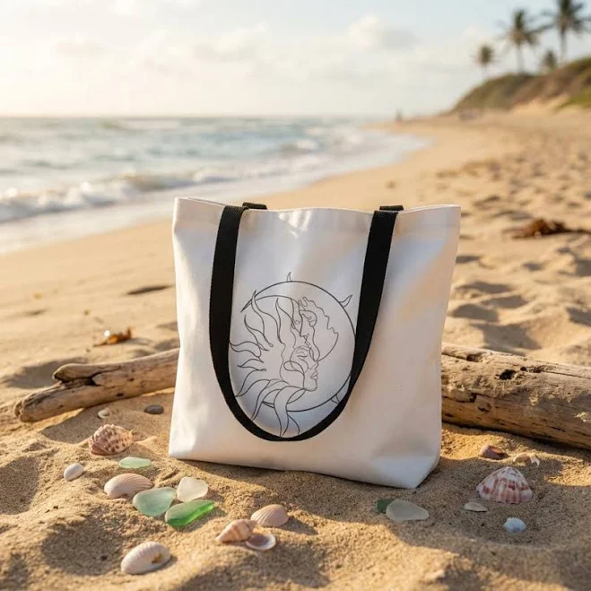 bag A Black Line Art Shoulder Tote Bag Etsy - Seller $18