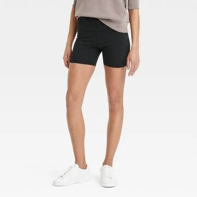 bottoms A New Day Women's High-Rise Cotton Bike Shorts Target $8