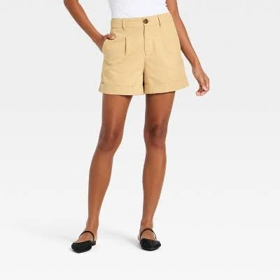 shorts A New Day Women's High-Rise Tailored Linen Shorts Target $15