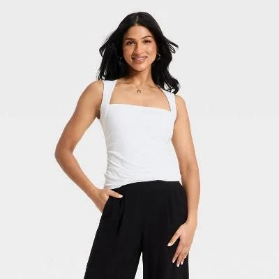 top A New Day Women's Ruched Tank Top Target $20