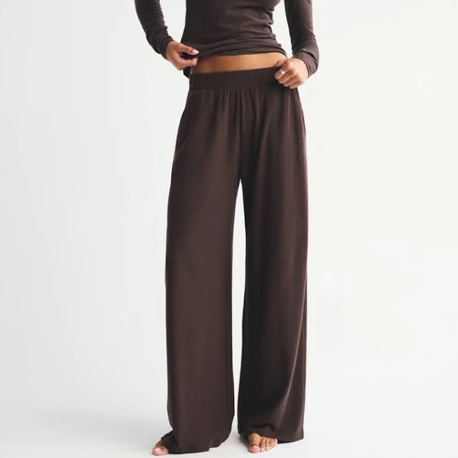 activewear bottom Abercrombie & Fitch Women's Brushed Wide Leg Sweatpants Abercrombie & Fitch $40