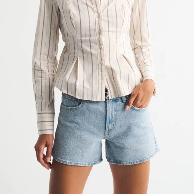 shorts Abercrombie & Fitch Women's Mid Rise A-Line Shorts Abercrombie & Fitch $70