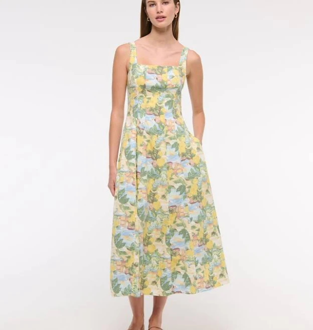 midi dress Abercrombie & Fitch Women's Mila Stretch Midi Dress Abercrombie & Fitch $24.97