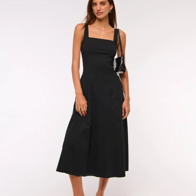 dress Abercrombie & Fitch Women's Mila Stretch Midi Dress Abercrombie & Fitch $39.99