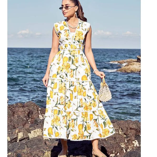dress AEOY Citrus Belle Maxi Dress Nykaa Fashion $50