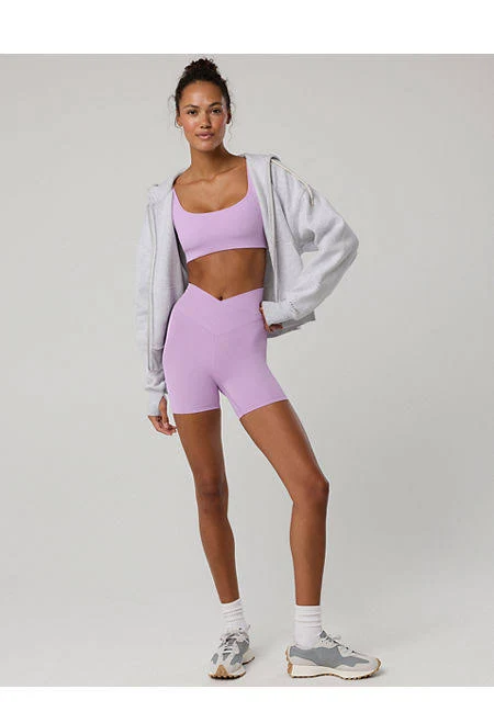 biker shorts Aerie Real Me Crossover High Waisted Bike Shorts Aerie $24.46