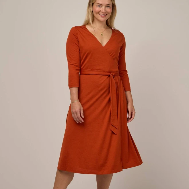 dress Alana Merino Wool Wrap Dress wool& $196