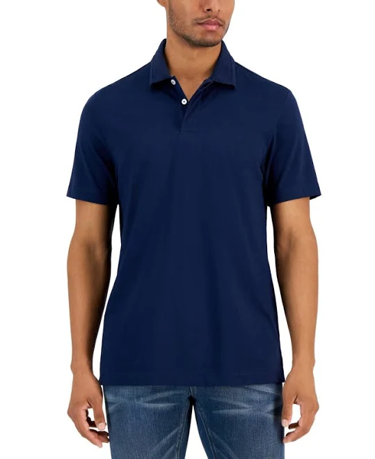 top Alfani Men's Regular-Fit Mercerized Polo Shirt Macy's $21.93