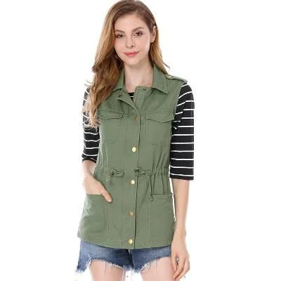 vest Allegra K Women's Sleeveless Zip Up Utility Anorak Vest Target $45.99