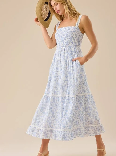 dress Altar'd State Kennedy Floral Cotton Maxi Dress Altar'd State $80.99