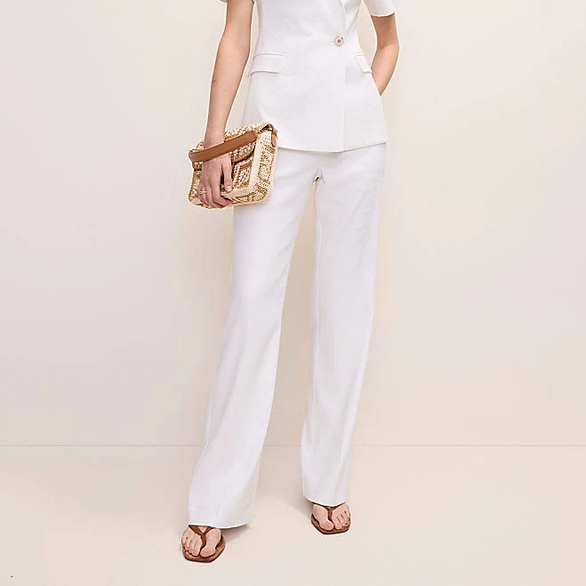 pants Ann Taylor Women's High Rise Linen Blend Trousers Ann Taylor $59.5