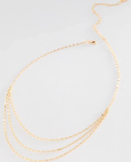 accessory Anthropologie Layered Triple Chain Necklace Anthropologie $52