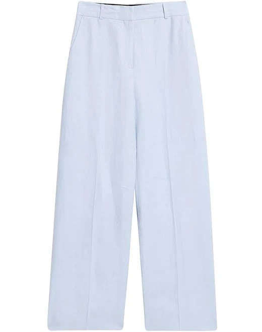 trousers Argent Women's Soho Linen Twill Straight-Leg Trousers Saks Fifth Avenue $295