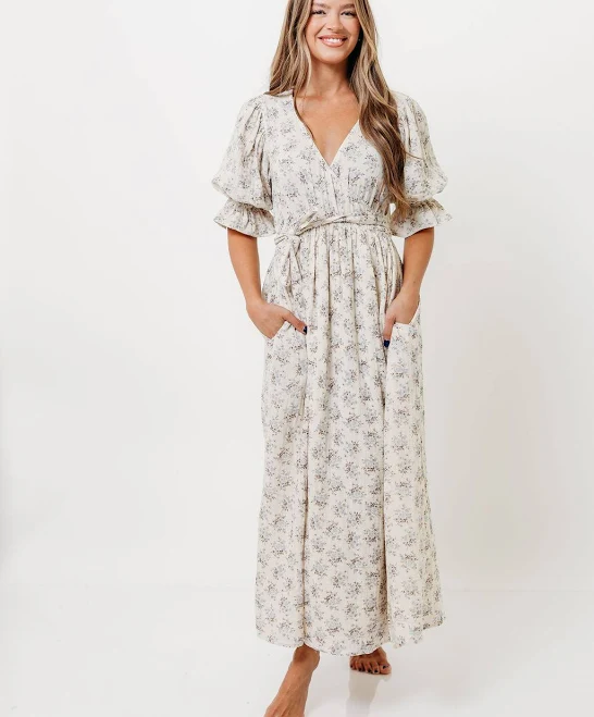 maternity dress Ari Maternity Cotton Maxi Dress Worth Collective $118