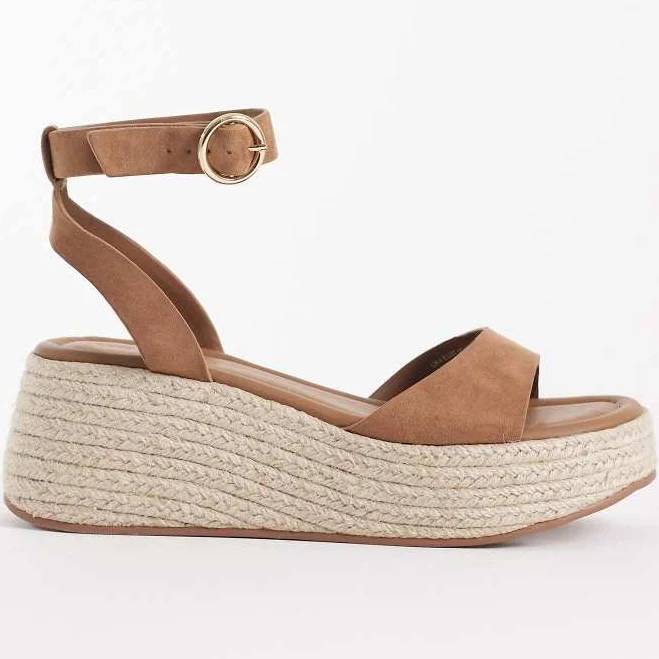 shoes ASOS DESIGN Tana Faux Suede Espadrille Wedge ASOS $54.99