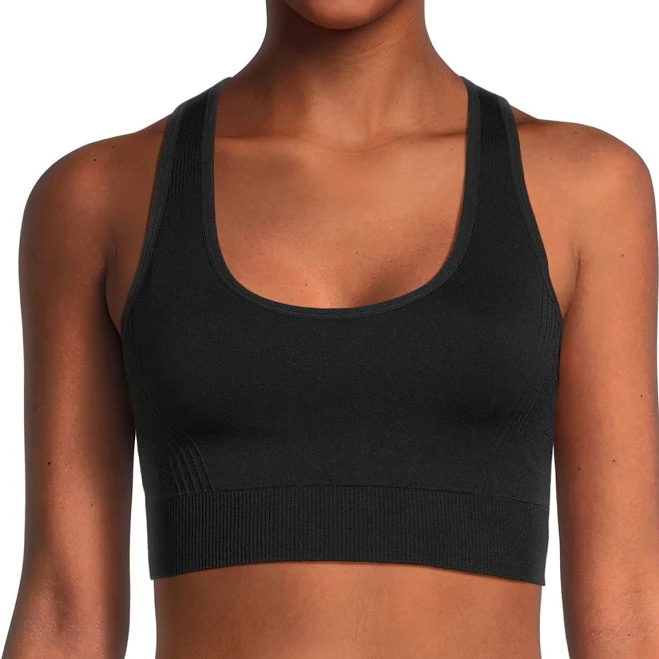top Avia Women's Medium Support Seamless Racerback Sports Bra Walmart $10.98