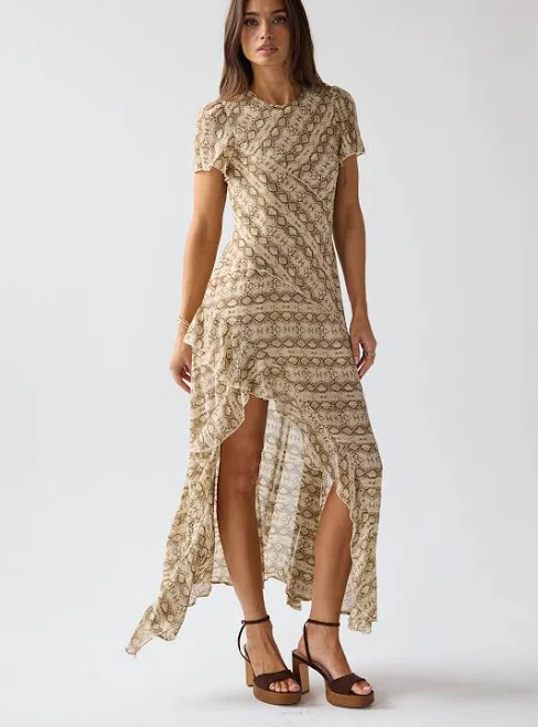 dress böhme Debbie Snake Non Stretch Maxi Dress böhme $79.5