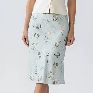 skirt böhme Erin Floral Non Stretch Midi Skirt böhme $58.5