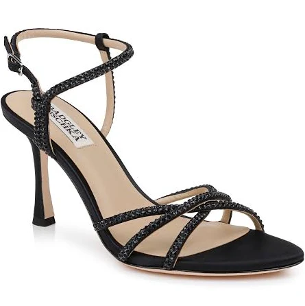 shoes Badgley Mischka Julietta Satin Stiletto Sandals Badgley Mischka Web $141