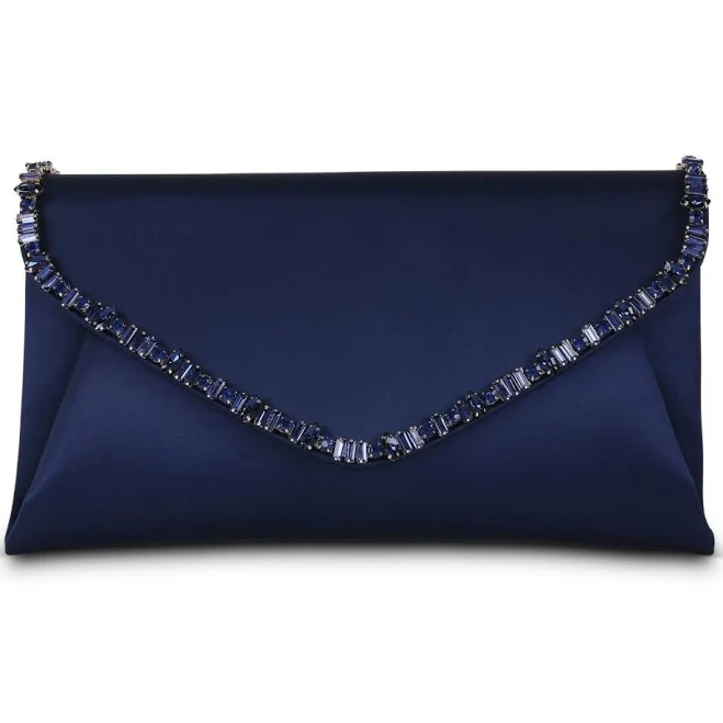 bag Badgley Mischka Mika Elegant Satin Envelope Clutch Macy's $105