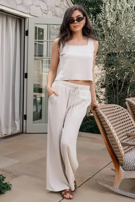 matching set Baltic Born Sparrow Linen Blend Tank & Pants Set Baltic Born $65.4