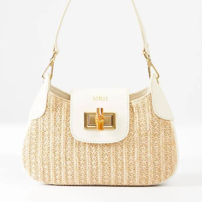bag Bamboo Raffia Shoulder Bag Mark and Graham $109