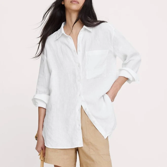 top Banana Republic Women's Oversized Linen Shirt Banana Republic $98
