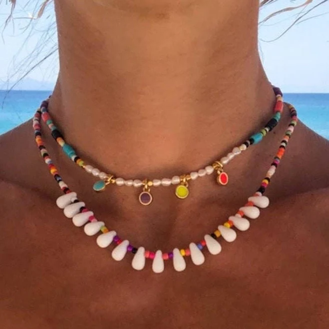 accessory Beaded Layered Necklace Etsy - ChristinaChristiJls $66.02