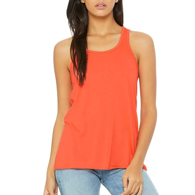 activewear top BELLA+CANVAS Bella + Canvas Women's Flowy Racerback Tank AllDayShirts.com $8.03
