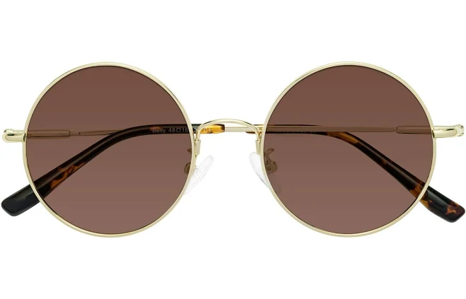 accessory Belly Retro-Vintage Flexible Round Tinted Sunglasses Yesglasses $44.4