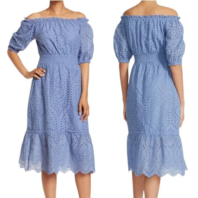 dress Betsey Johnson Dresses Betsey Johnson Dress Pink Eyelet Off-The-Shoulder eBay - benjlecompt0 $45