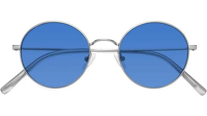 accessory Black/Gold Retro-Vintage Metal Round Tinted Sunglasses Sunwear Lenses Yesglasses $53.1