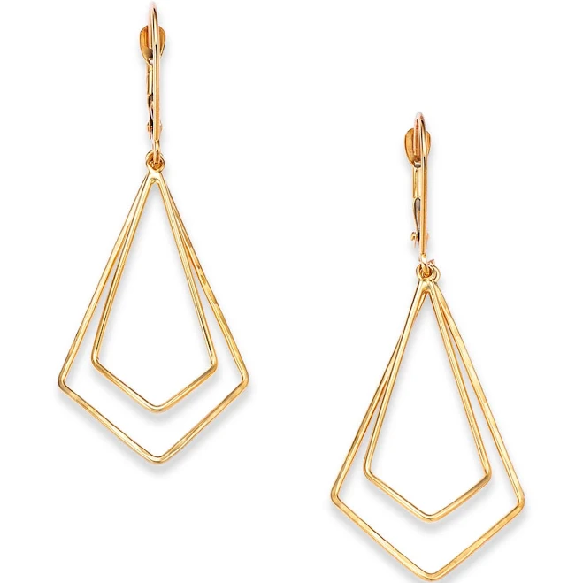 accessory Bloomingdale's 14K Yellow Gold Geometric Dangle Drop Earrings Bloomingdale's $612.5