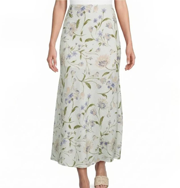 skirt Blu Pepper Floral Printed A-Line Skirt Dillard's $49