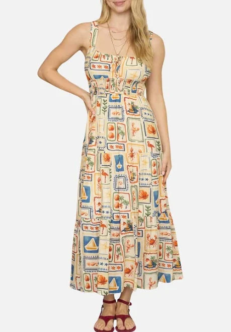 dress Blu Pepper Women's Sleeveless Mixed Print Maxi Dress Nordstrom $79