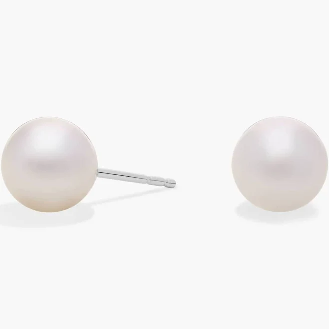 accessory Blue Nile 18K White Gold Akoya Cultured Pearl Stud Earrings Blue Nile $420