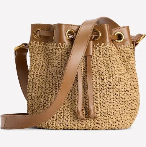 bag Boden Women's Mini Straw Bucket Bag Boden $110