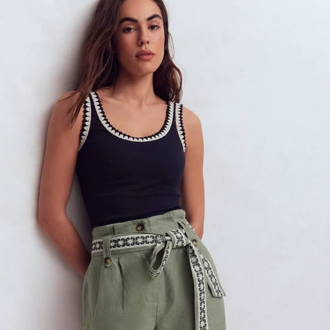 shorts Boden Women's Paperbag Linen Belted Shorts Boden $161.5