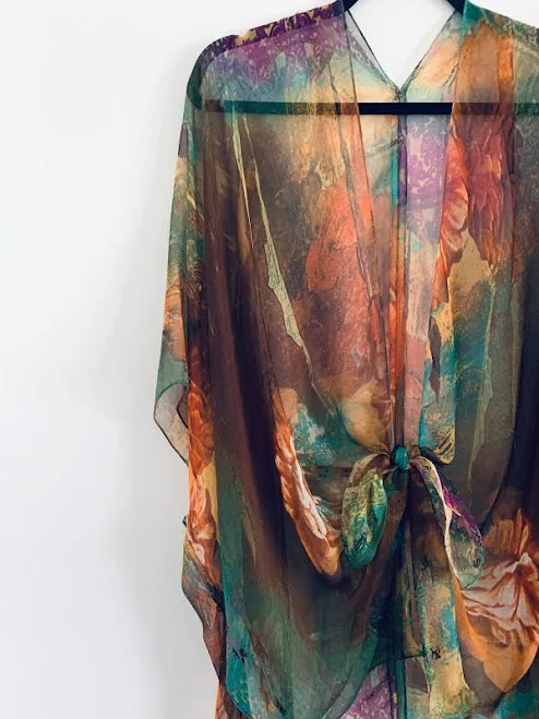 kimono Boho Kimono Sheer Beach Cover-Up Etsy - HalinaShearman $49.33