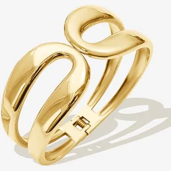 accessory Bold Curved Wide Cuff Bracelet RRule The Label $60