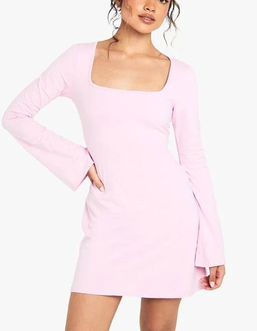 dress Boohoo Women's Cotton Square Neck A-Line Mini Dress Lyst $21